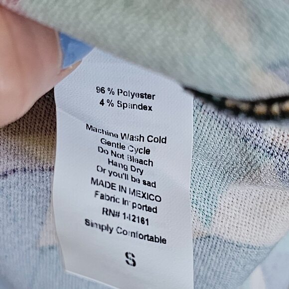 LuLaRoe Nicole Geometric Print Dress S Multicolor - Picture 4 of 7